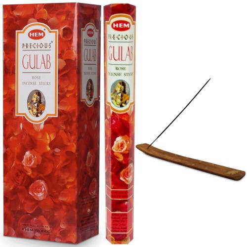 Indyjskie Kadzidełka Różane Gulab Rose 20 Sztuk HEM