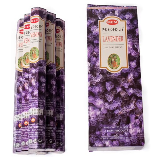 Indyjskie Kadzidełka Lawenda Lavender 20 Sztuk HEM