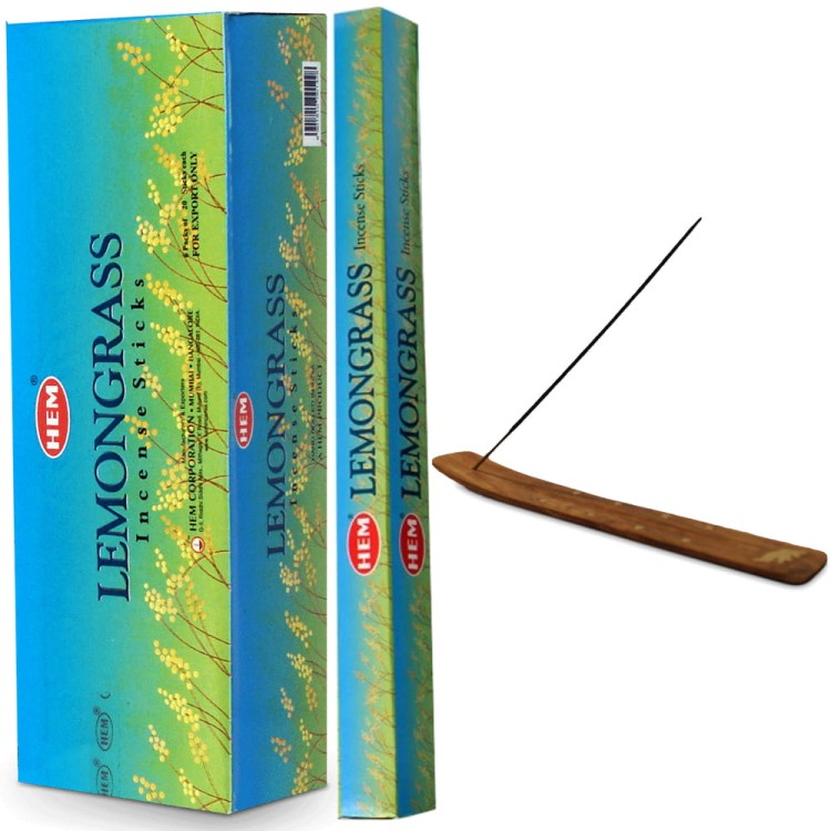Indyjskie Kadzidełka Trawa Cytrynowa Lemongrass 20 Sztuk HEM
