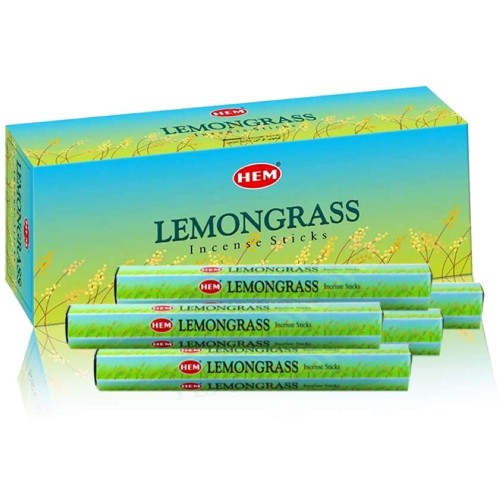 Indyjskie Kadzidełka Trawa Cytrynowa Lemongrass 20 Sztuk HEM