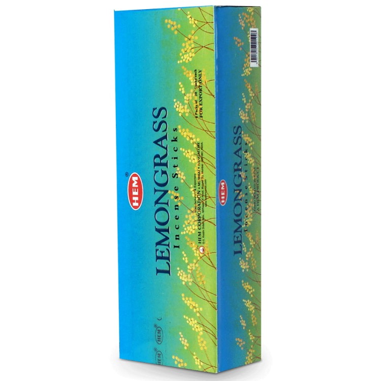 Indyjskie Kadzidełka Trawa Cytrynowa Lemongrass 20 Sztuk HEM