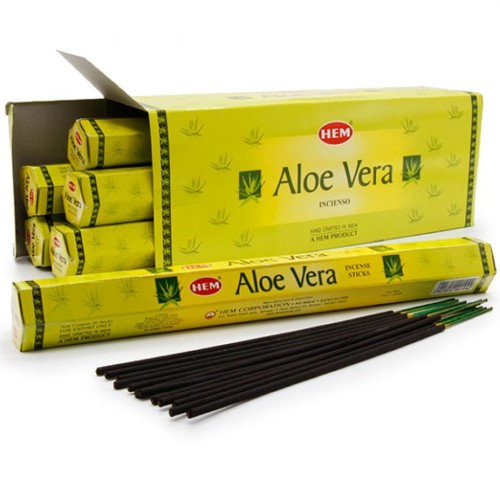 Indyjskie Kadzidełka Aloes Aloe Vera 20 Sztuk HEM