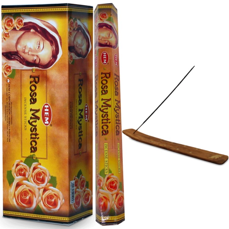 Indyjskie Kadzidełka Róża Mistyczna Rosa Mystica 20 Sztuk HEM