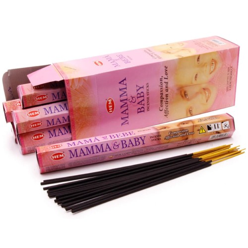 Indyjskie Kadzidełka Mama i Dziecko Mamma & Baby 20 Sztuk HEM