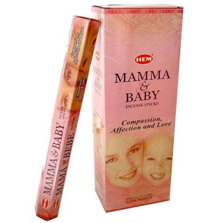 Indyjskie Kadzidełka Mama i Dziecko Mamma & Baby 20 Sztuk HEM