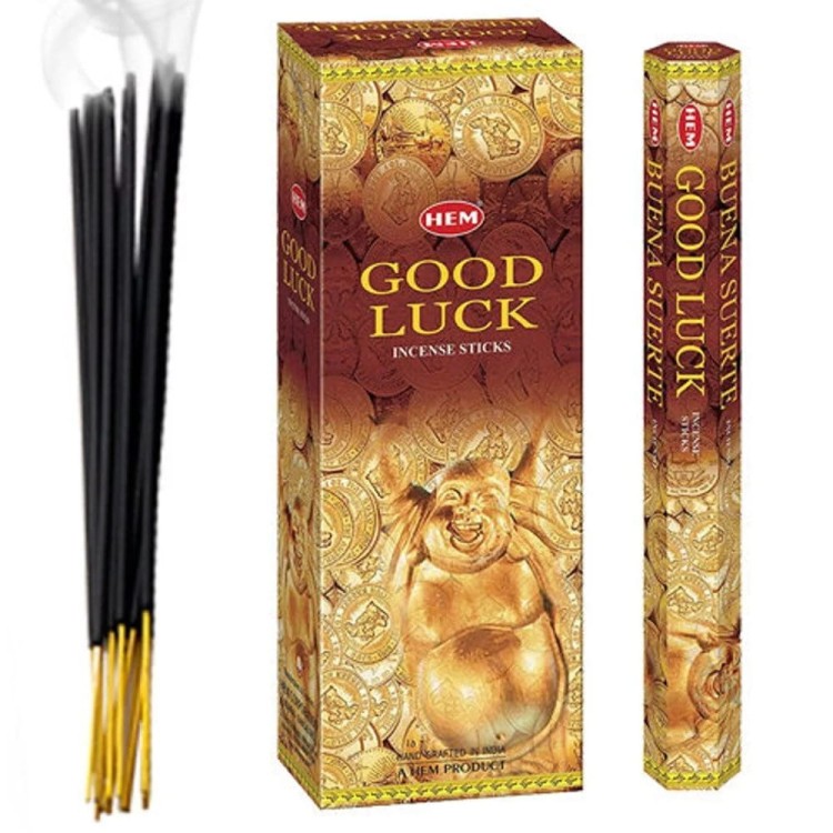 Indyjskie Kadzidełka Powodzenie Good Luck 20 Sztuk HEM