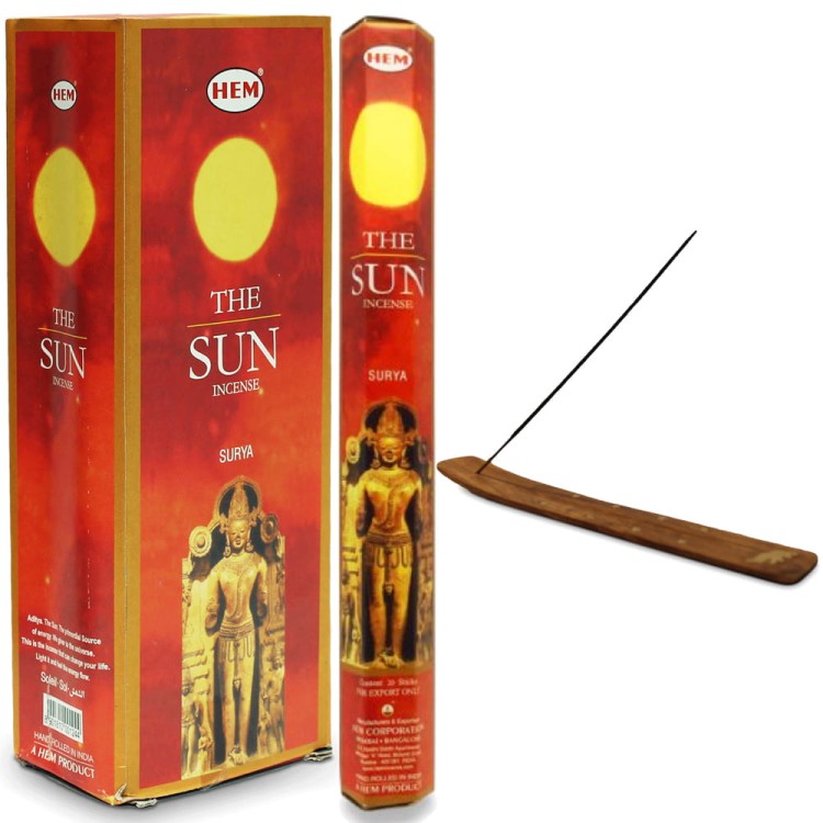 Indyjskie Kadzidełka Słońce The Sun 20 Sztuk HEM