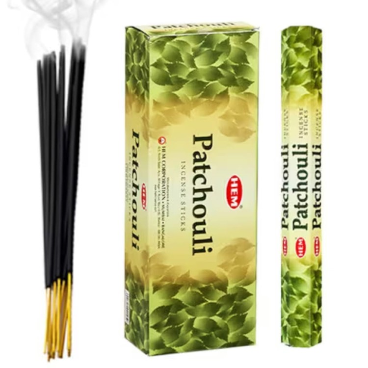 Indyjskie Kadzidełka Paczula Patchouli 20 Sztuk HEM