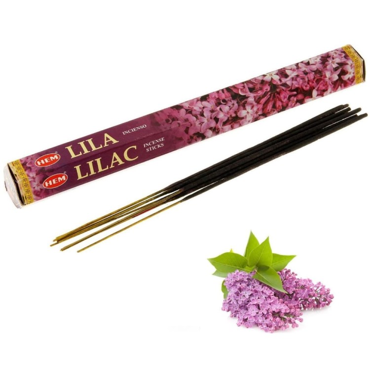 Indyjskie Kadzidełka Indyjski Bez Lilac 20 Sztuk HEM