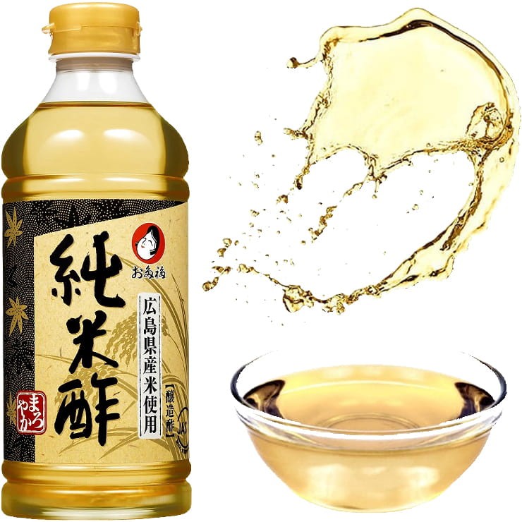 Japoński Ocet Ryżowy Brązowy Do Sushi Do Sałatek i Marynat JUNMAISU 500ml OTAFUKU