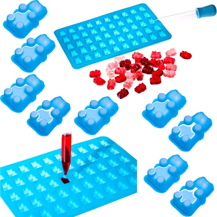 Foremka Silikonowa Miśki Misie Żelki Lód Żelatyna z Pipetą Dla Dzieci GADGET MASTER