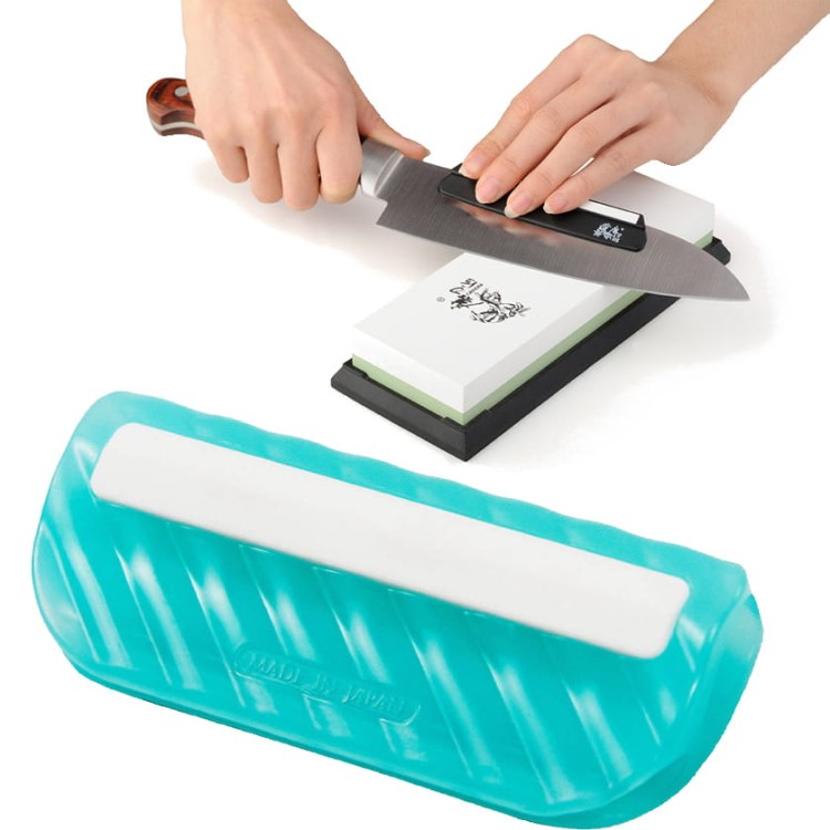 Tojiro Japońska Ceramiczna Prowadnica Do Ostrzenia Noży Turkusowa F-441