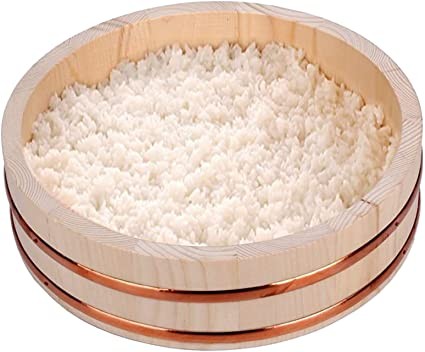 Drewniana Miska Do Przygotowania Ryżu Do Sushi Hangiri 27cm EMRO AZIATICA