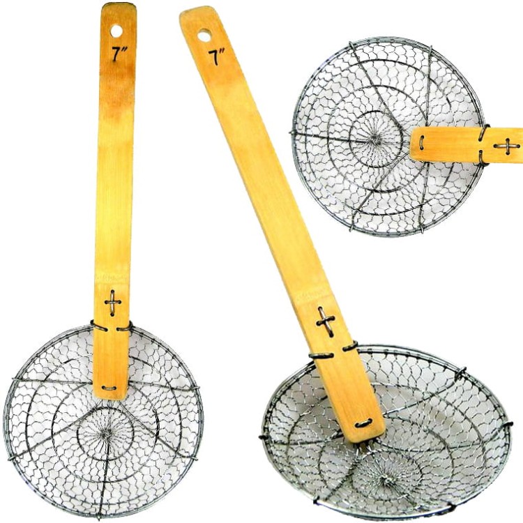 Azjatyckie Sito Cedzak Czerpak Duży Do Woka Łyżka Cedzakowa Sitkowa 18cm HS