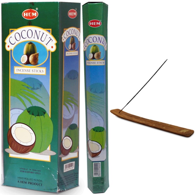 Indyjskie Kadzidełka Orzech Kokosowy Coconut 20 Sztuk HEM