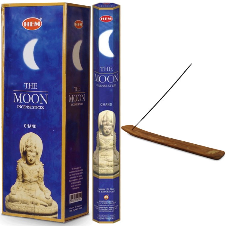 Indyjskie Kadzidełka Księżyc Moon 20 Sztuk HEM
