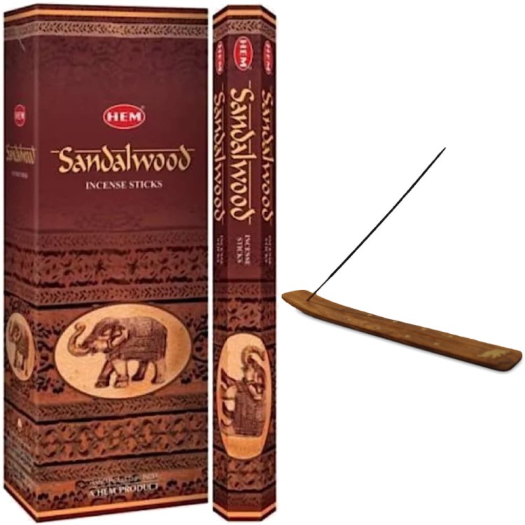 Indyjskie Kadzidełka Sandałowiec Sandalwood 20 Sztuk HEM