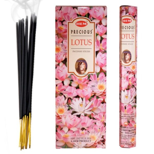 Indyjskie Kadzidełka Kwiat Lotosu Lotus Flower 20 Sztuk HEM