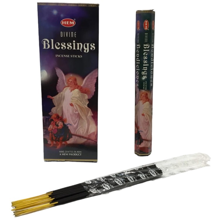 Indyjskie Kadzidełka Boskie Błogosławieństwa Divine Blessings 20 Sztuk HEM