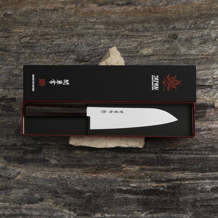 Kanetsune Ichizu VG-10 Mono Japoński Nóż Santoku 18 cm