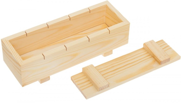 Zestaw Akcesoriów Do Robienia Sushi Mata Nóż Pałeczki Foremki Podstawki Drewniana Prasa
