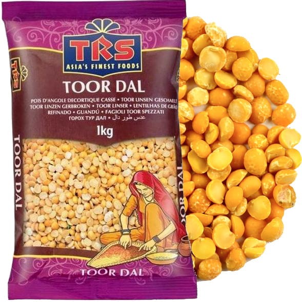 Żółty Groch Dla Wegetarian 1kg Indie Toor Dal 1000g TRS