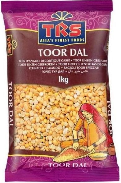 Żółty Groch Dla Wegetarian 1kg Indie Toor Dal 1000g TRS