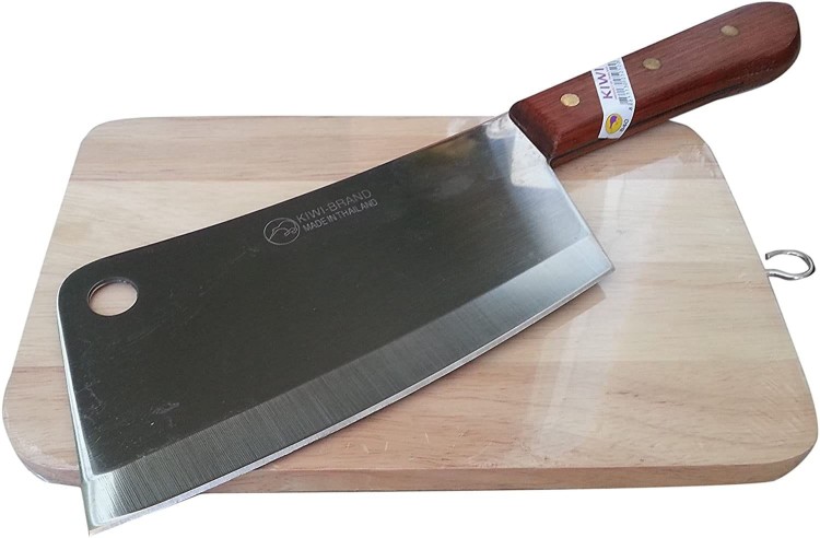 Tajski Bardzo Ostry Nóż Ciężki Solidny Tasak Szefa Kuchni 32cm KIWI
