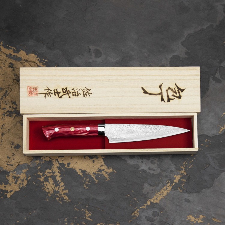 Takeshi Saji Red Turquoise R2 Japoński Nóż Uniwersalny 15cm