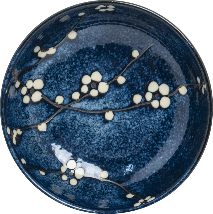 Miseczka Ciemno Niebieska Miska Do Makaronu Zupy Udon 17cm HANA BLUE EDO JAPAN