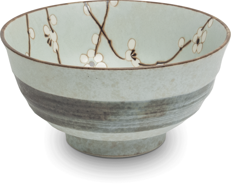 Miseczka Jasno Zielona Miska Do Makaronu Zupy Udon 17cm HANA LIGHT GREEN EDO JAPAN