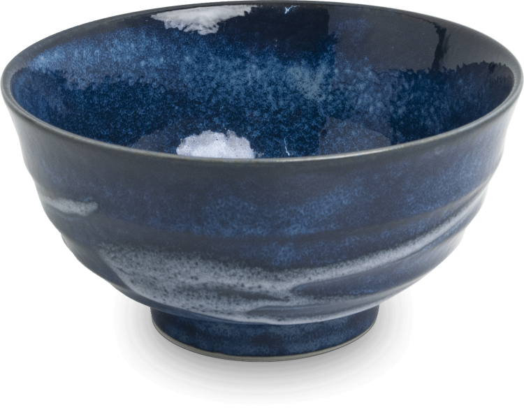 Miseczka Ciemno Niebieska Miska Do Makaronu Zupy Udon 17cm IZAYOI EDO JAPAN