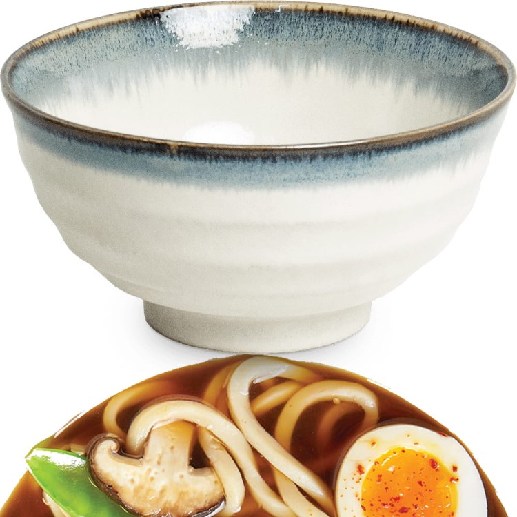 Miseczka Jasna Miska Do Makaronu Zupy Udon 17cm AURORA EDO JAPAN