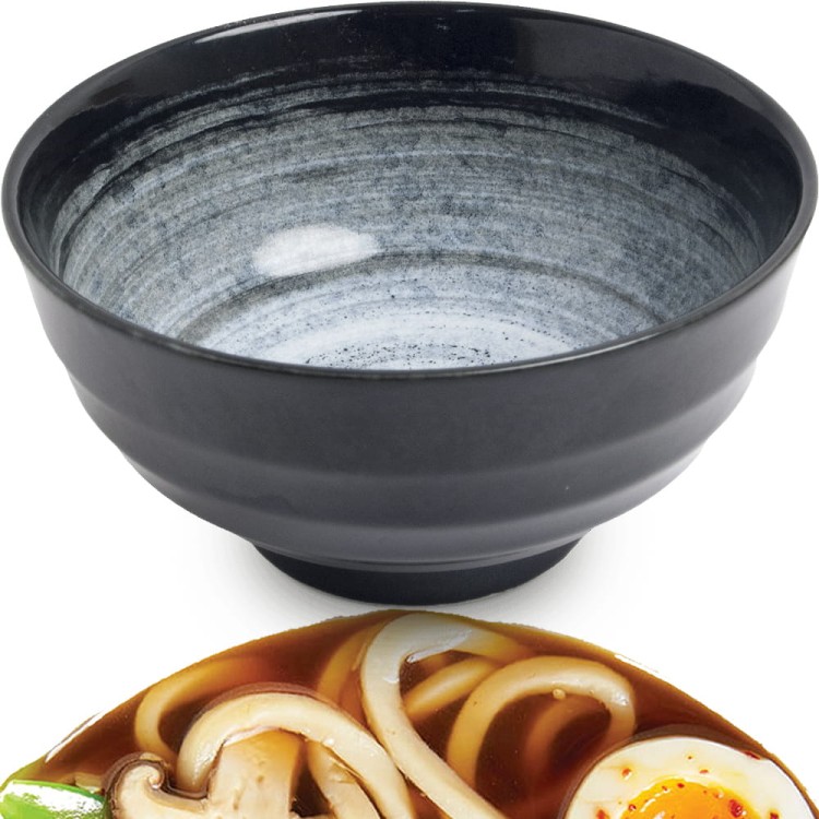 Miseczka Ciemna Miska Do Makaronu Zupy Udon 17cm KURO EDO JAPAN