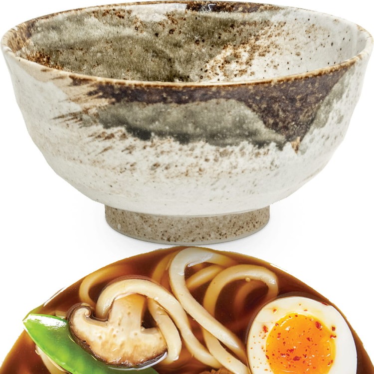 Miseczka Jasna Miska Do Makaronu Zupy Udon 17cm HIKARI EDO JAPAN