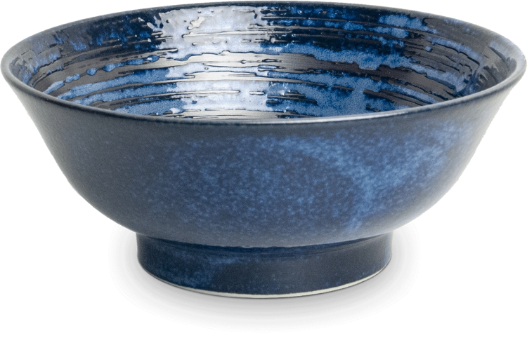 Miseczka Ciemno Niebieska Miska Do Makaronu Zupy Ramen 22cm UZU EDO JAPAN