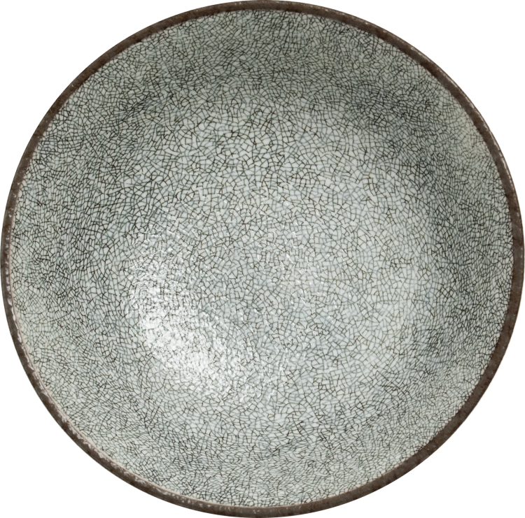 Miseczka Brązowo Biała Miska Do Makaronu Zupy Ramen 22cm KOISHI EDO JAPAN