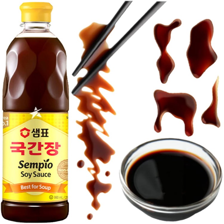 Sos Sojowy Do Zup Koreański Bez GMO 860ml SEMPIO