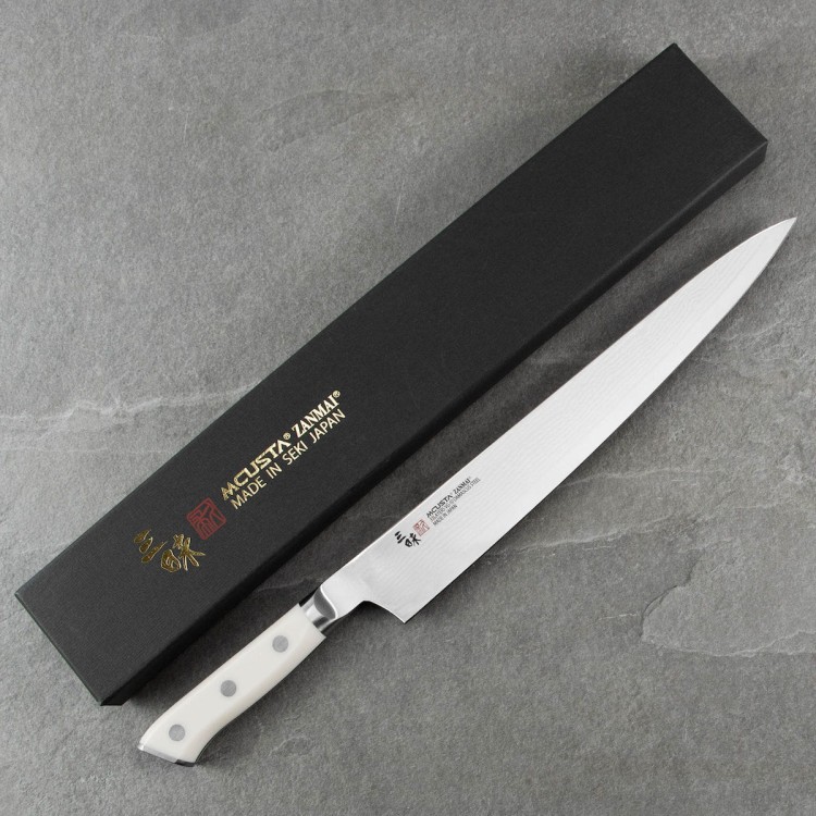 Mcusta Zanmai Classic Damascus VG-10 Corian Japoński Nóż Sujihiki 27cm