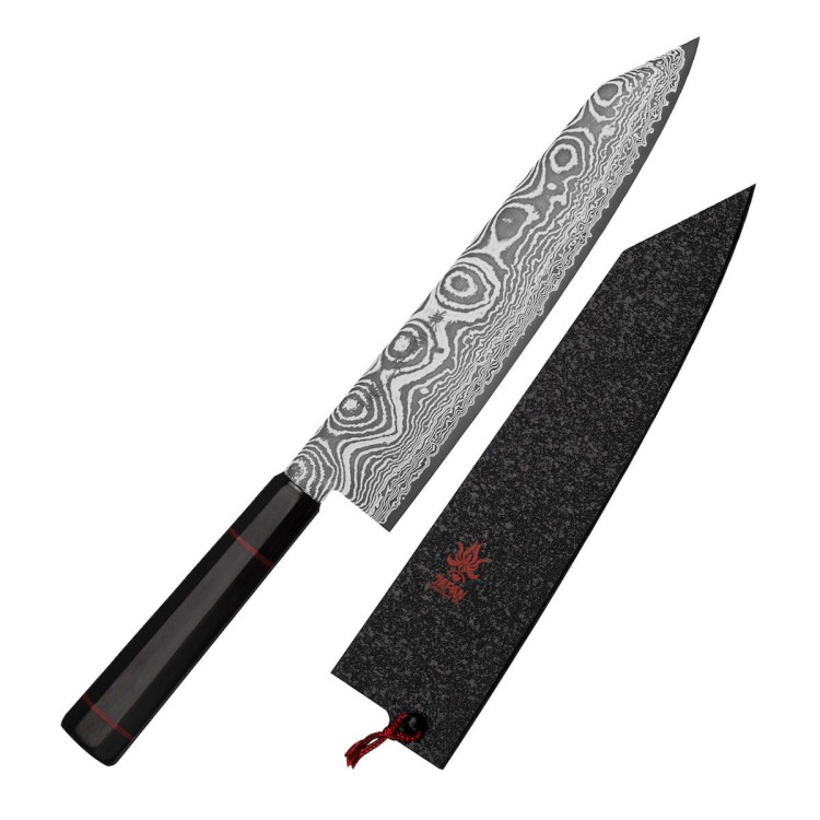 Kanetsune Namishibuki SG-2 Japoński Nóż Kiritsuke 21cm i Ochraniacz Saya