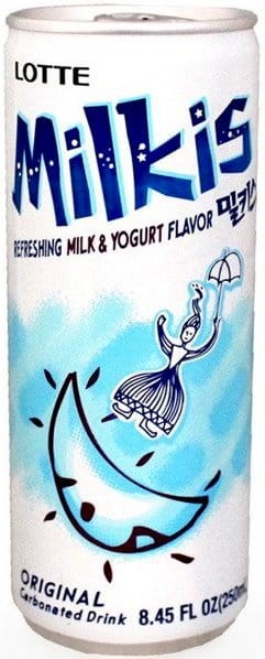 Mleczny Napój Gazowany Milkis o Smaku Jogurtowym 250ml LOTTE