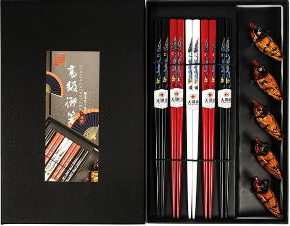 Zestaw Trzy Kolory Pałeczek z Podstawką Kaczki w Pudełku 5 Par Golden Turtle