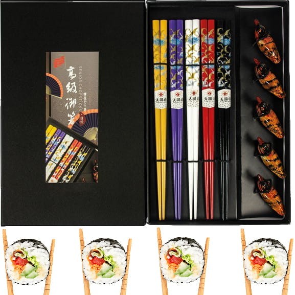 Zestaw Kolorowych Pałeczek z Podstawką Kaczki w Pudełku 5 Par Golden Turtle