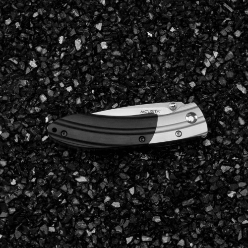 Mcusta Shinra Mixture SPG2 Black Pakka Japoński Nóż Składany 7,2cm