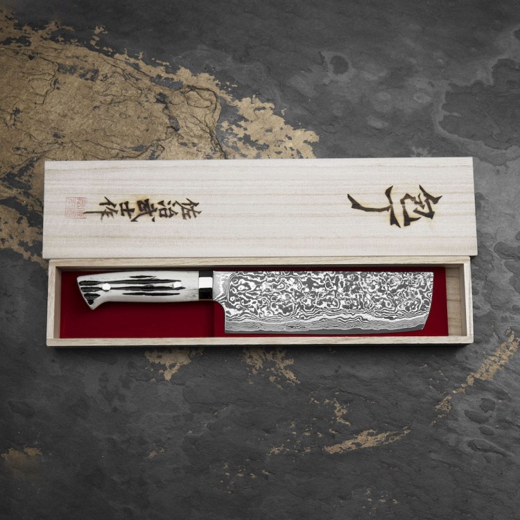 Takeshi Saji WBB Ręcznie Kuty R-2 Japoński Nóż Nakiri 17cm