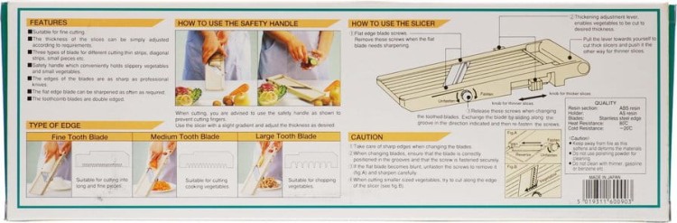 Krajalnica Do Warzyw i Owoców Regulowana Japońska 30x10cm PROORIENT