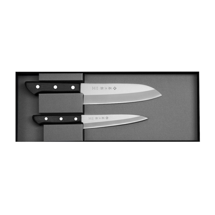 Zestaw 2 Noży Tojiro Basic VG-10 Japoński Uniwersalny 13,5cm i Santoku 16,5cm