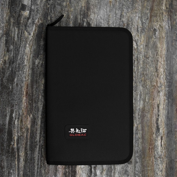 Global Japoński Zestaw Szefa Kuchni 7 Noży w Eleganckim Etui G-666/07KA
