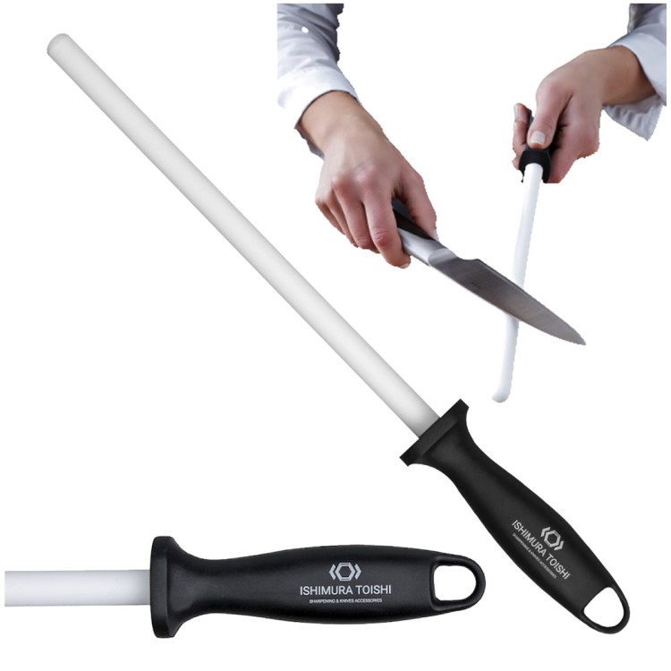Japoński Musak Ceramiczny Do Ostrzenia Noży 25cm ISHIMURA TOISHI