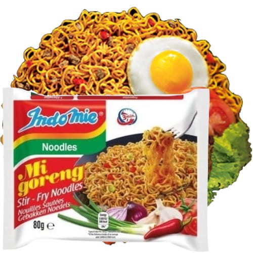 KARTON Indonezyjski Makaron Zupka Stir Fry MI GORENG Instant Noodles 40x80g INDOMIE